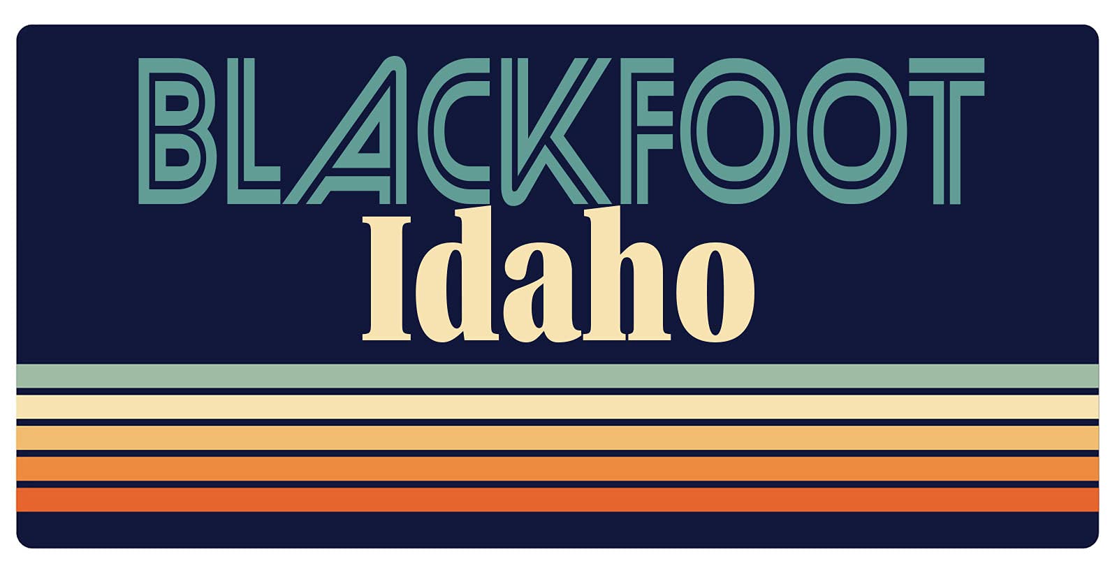 Blackfoot Idaho 5 x 2.5-Inch Retro Fridge Magnet - Vintage Souvenir Gift for Collectors & Travel Lovers - Perfect for Refrigerators, Lockers & Metal Surfaces