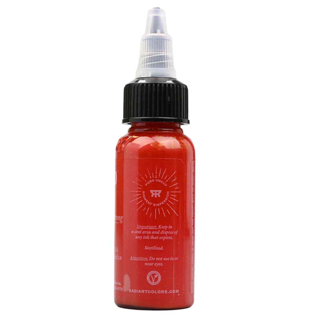 Premium Blood Red Tattoo Ink - 1 oz Bottle for Professional Tattoo Artists & Body Art - Vibrant, Long-Lasting Color for Sleeves, Portraits & Custom Designs