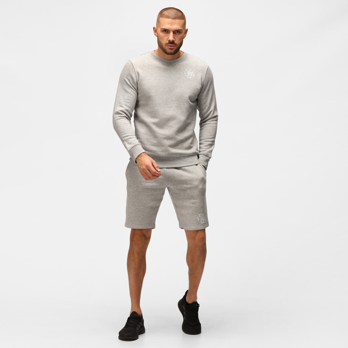 TKB Men's Grey Organic Cotton Sweatshirt | Eco-Friendly Casual Pullover for Men | Perfect for Lounge Wear, Gym, and Outdoor Activities