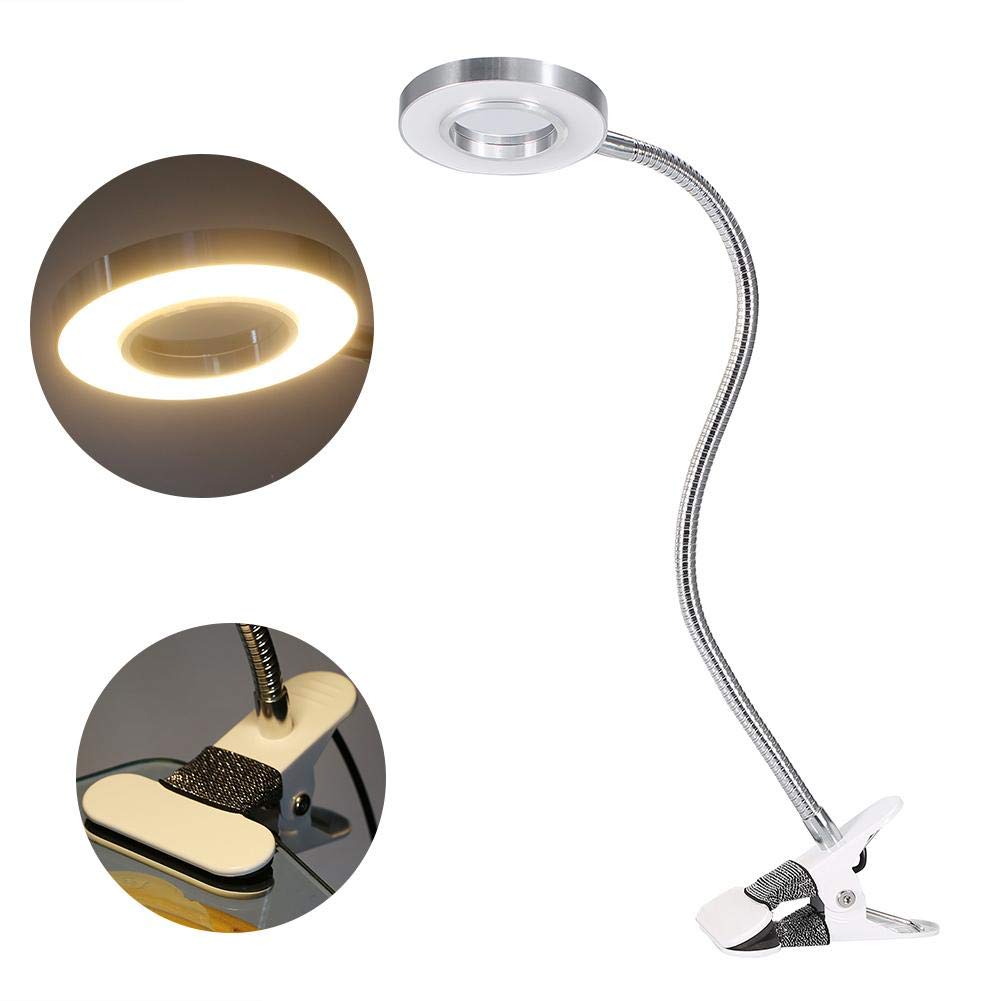 USB LED Desk Lamp with Dimmer - Flexible Neck for Reading, Makeup & Work