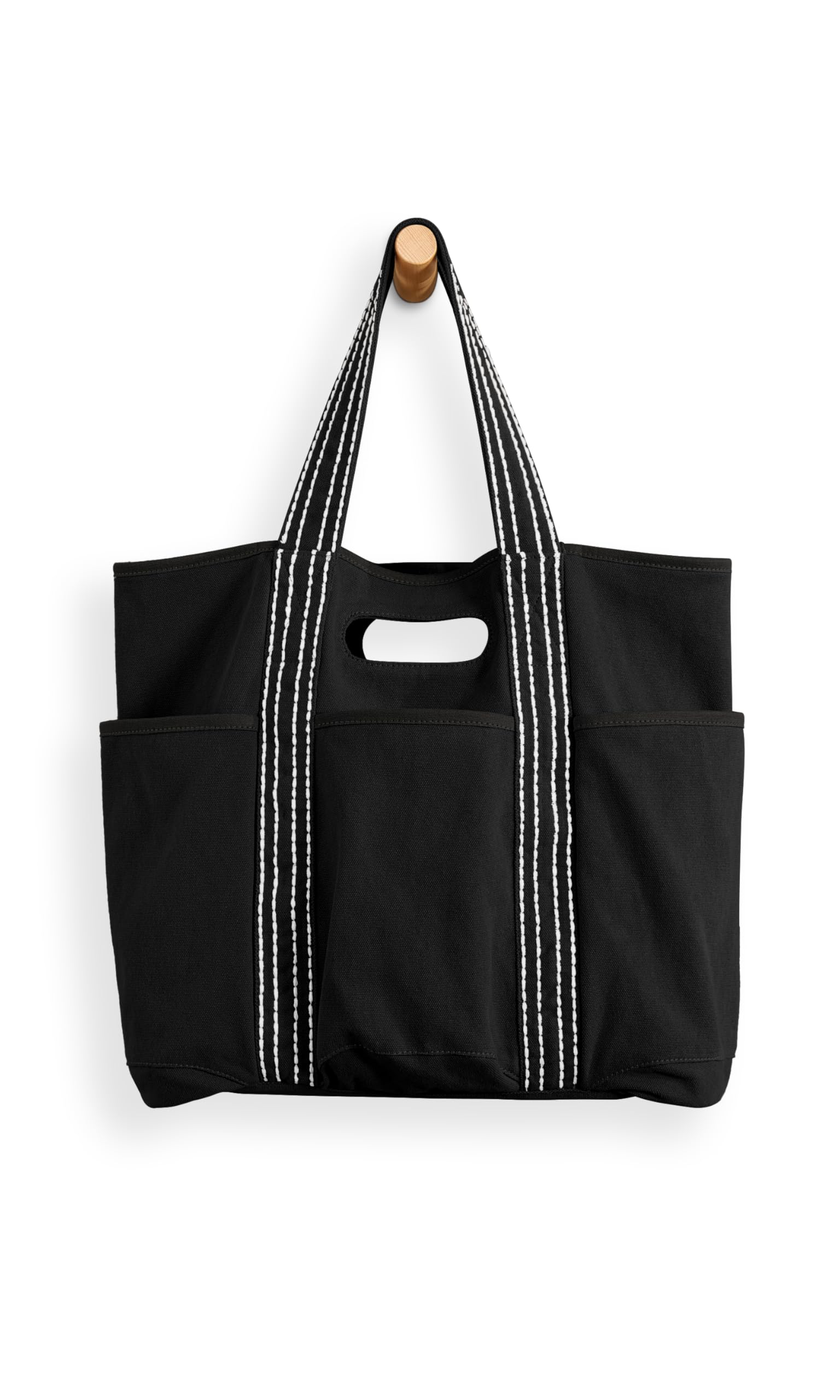 ODODOS 29L Oversized Canvas Tote Bag - Large Capacity Open Top Shoulder Bag for Women - Gym, Workout, Shopping, Beach & Travel - Perfect for Work, School & Daily Use
