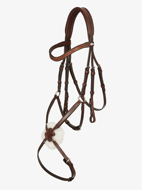 Le Mieux Arika Grackle Bridle - Premium Horse Riding Bridle for Dressage & Jumping | Comfort Fit & Adjustable for Training & Competition