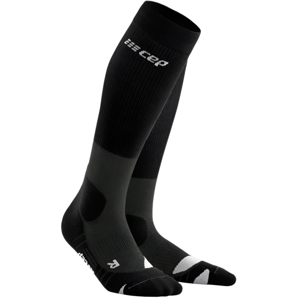 CEP Men's Hiking Merino Wool Socks - Stone Grey/Grey - Moisture Wicking & Temperature Regulating for Outdoor Adventures, Trekking & Winter Sports