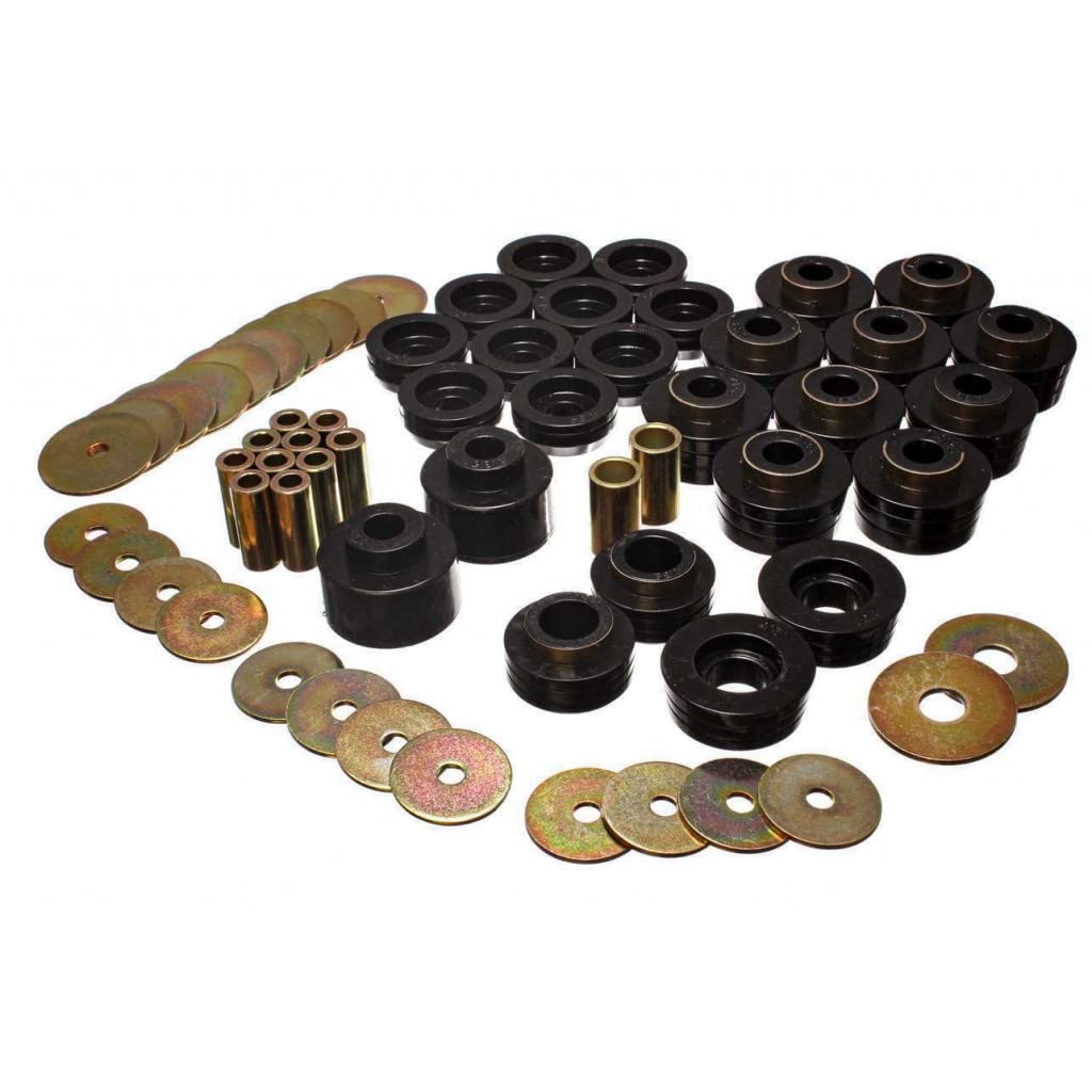 Energy Suspension Black Body Mounts for 1982-1986 Pontiac Bonneville - 3.4141G | Durable Rubber Bushings for Smooth Ride & Reduced Vibration | Perfect for Classic Car Restoration & Performance Upgrades