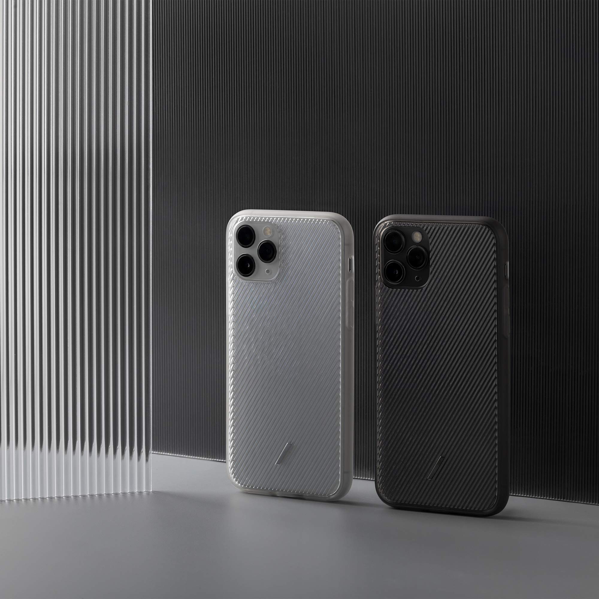 **Native Union Clic View Case for iPhone 11 Pro Max – Slim Clear Textured Protective Cover with Tactile Ribbed Design | Lightweight & Form-Fitting | Shockproof & Scratch-Resistant | Compatible with iPhone 11 Pro Max (Smoke) | Perfect for Daily Use, Travel & Outdoor Activities**