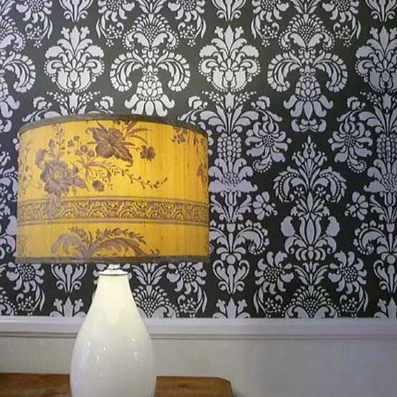Delicate Floral Wall Stencil for DIY Home Decor - Reusable Painting Template for Bedroom, Living Room & Nursery Wall Art