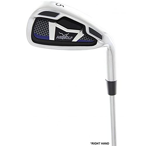 Women's Graphite Shaft Magnum XLT Golf Iron Set - Left/Right Hand, Ladies Flex with Hybrid Utility Long Iron (6,7,8,9,PW) - Petite/Regular/Tall Sizes - Perfect for Beginners & Recreational Golfers - Ideal for Driving Range Practice & Course Play