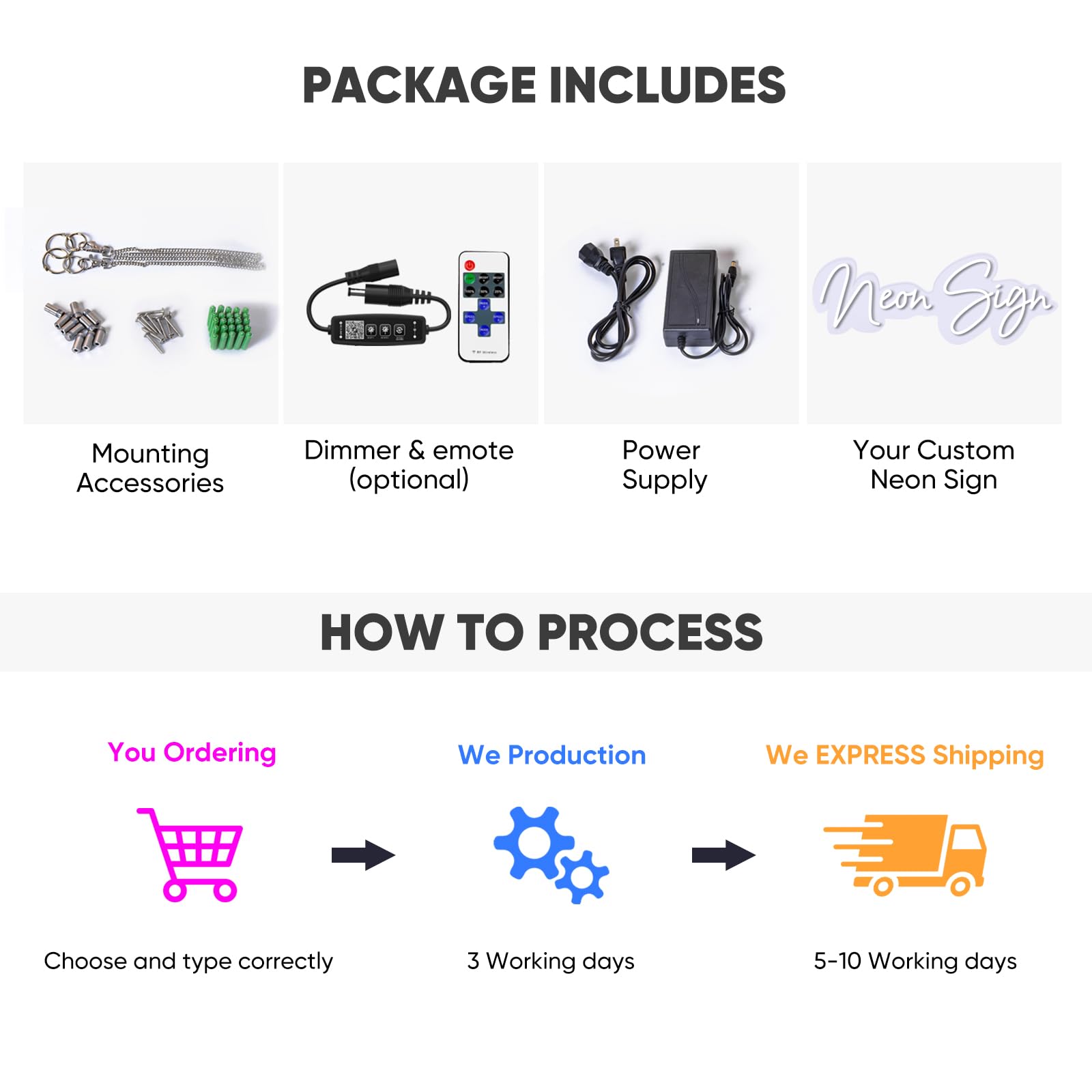Custom Neon Signs for Wedding & Business - Dimmable LED Wall Decor for Shop, Office & Bedroom