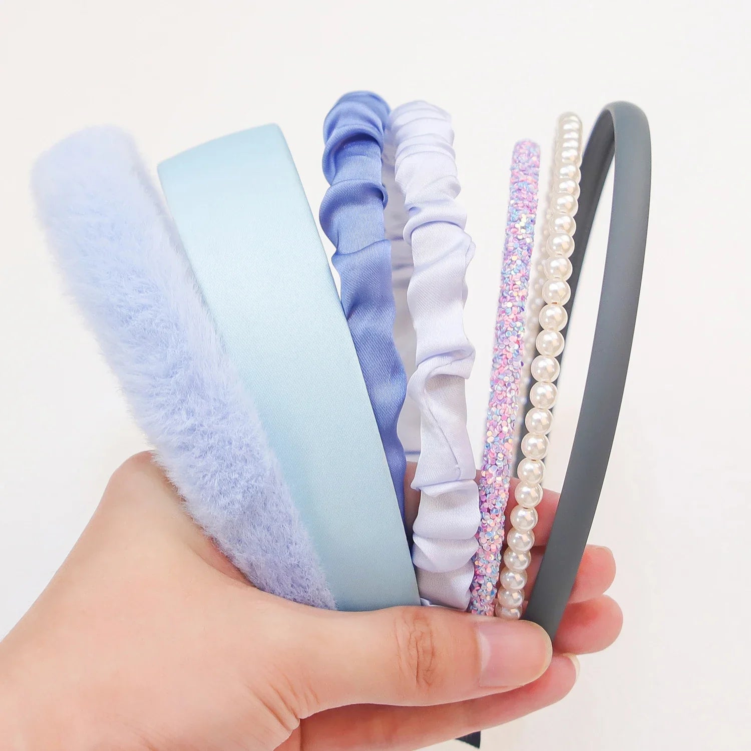 7 Pcs Pearl Headbands for Women - Elegant Hair Accessories for Weddings, Parties & Everyday Wear