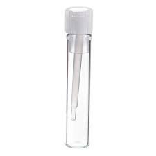 100 Pack 1ml Glass Perfume Sample Vials - 8 x 35mm Small Empty Bottles for Fragrance Testing, Travel, DIY Essential Oils & Gift Samples