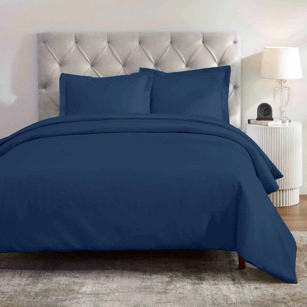 Luxury 1200 Thread Count Egyptian Cotton Duvet Cover Set - King Size, Soft Breathable Bedding for Hotel & Home Use