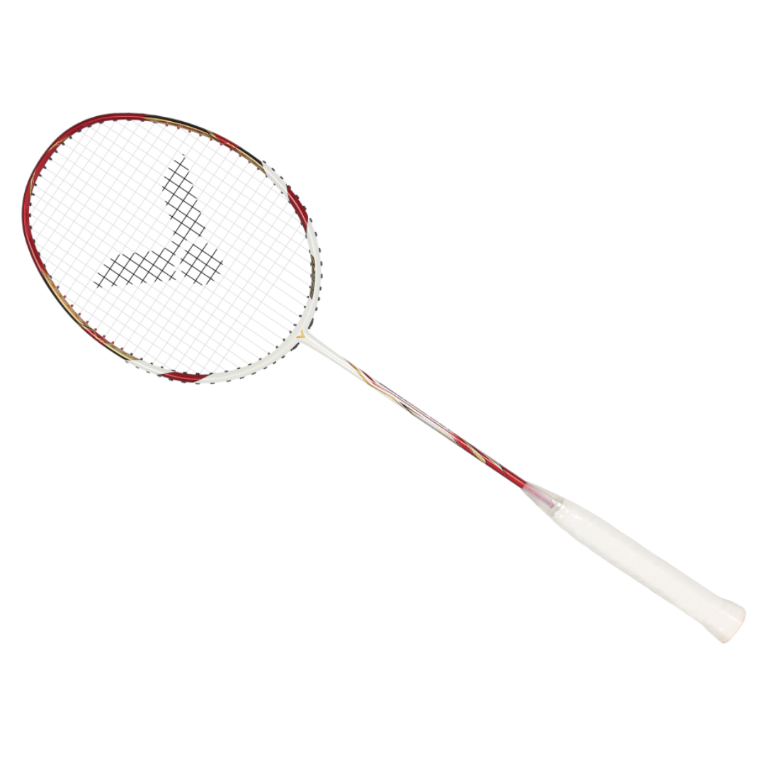 Victor BRS LTD PRO Unstrung Badminton Racket - Professional Carbon Fiber Badminton Racquet for Adults & Advanced Players [Red] | Perfect for Training, Tournaments & Competitive Play