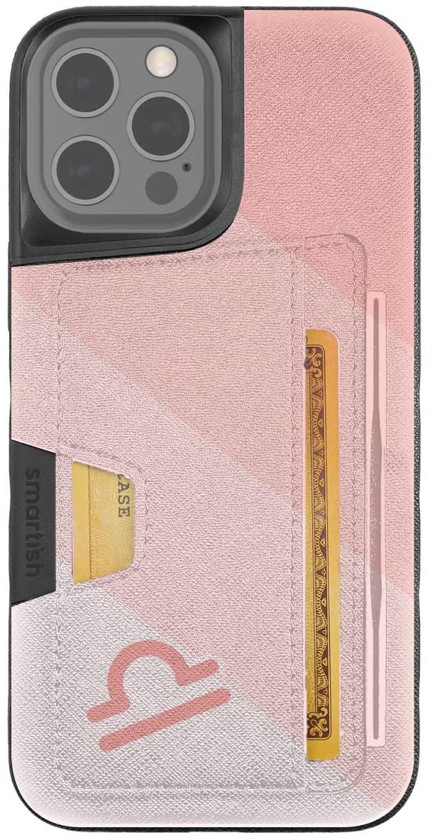 Smartish Libra iPhone 12 Pro Max Wallet Case – Slim Protective Kickstand Credit Card Holder – Compatible with iPhone 12 Pro Max – Perfect for Travel, Work & Everyday Use