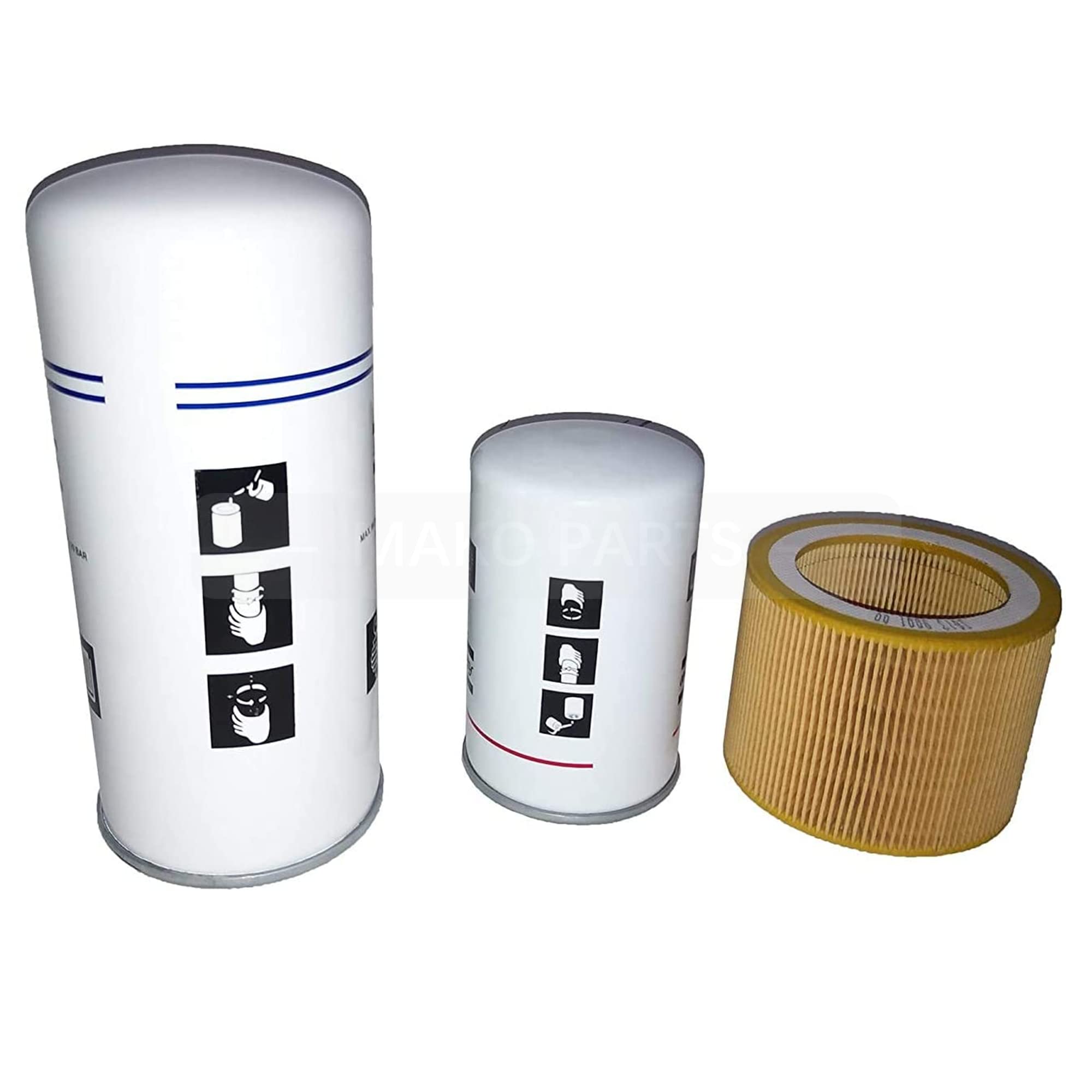Atlas Copco Air Compressor Service Kit (2200902354) - Complete Filter Set with Separator, Oil Filter & Air Filter | Replacement Parts for Industrial Air Compressors | Perfect for Maintenance & Repair in Factories & Workshops