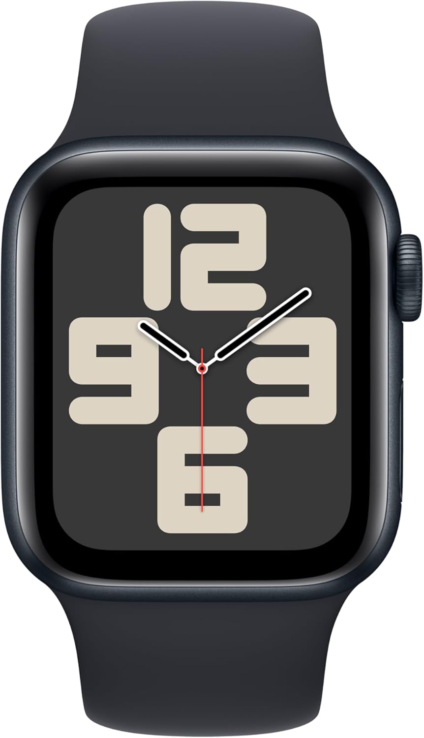 Apple Watch SE (2nd Gen) 40mm GPS + Cellular Smartwatch - Aluminum Case with Sport Band S/M - Fitness Tracker, Heart Rate Monitor, Sleep Tracking & Crash Detection (Renewed) - Perfect for Workouts, Running & Daily Activity Tracking