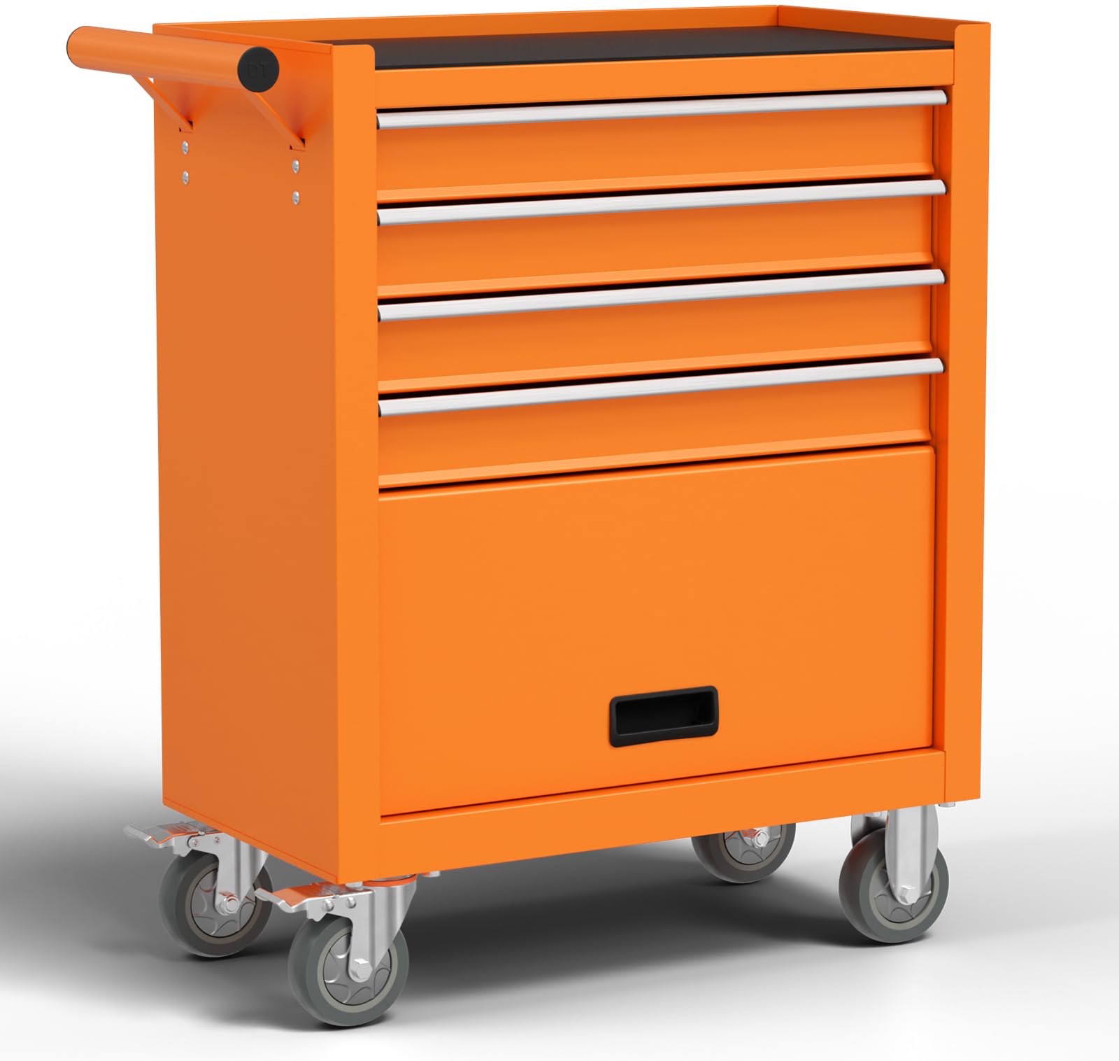 Heavy Duty 4-Drawer Rolling Tool Chest with Wheels - Metal Tool Storage Cabinet with Drawer Liners & Lockable Cart for Garage, Workshop, Auto Repair - Perfect for Mechanics, DIY Enthusiasts & Professional Technicians