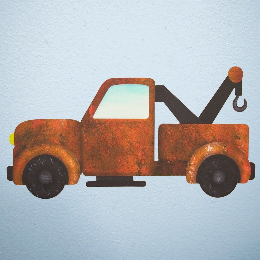My Wonderful Walls Car, Train & Airplane Wall Decals - Peel & Stick Construction Stickers for Kids Room & Nursery Wall Art - Perfect for Boys Bedroom Decor & Playroom Design