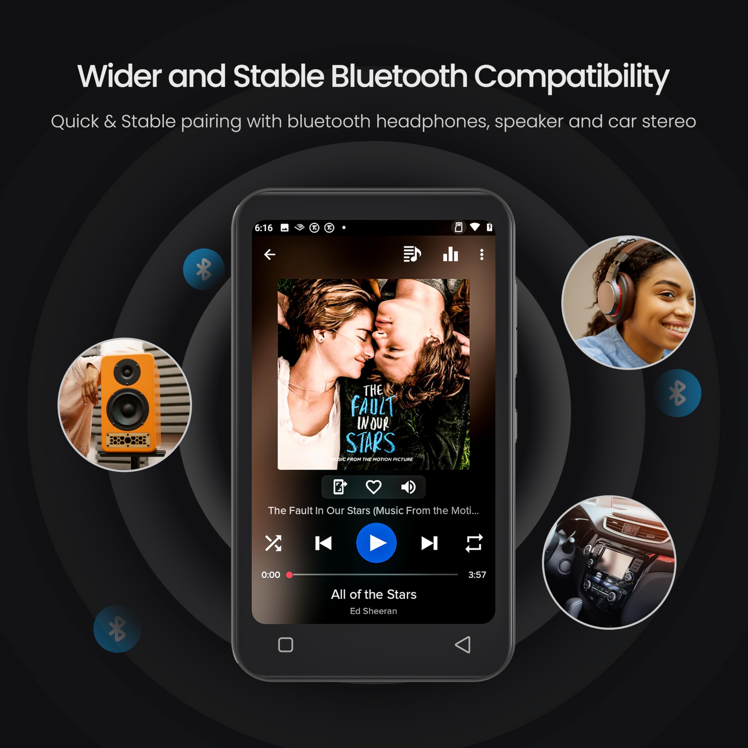 TIMMKOO Bluetooth WiFi MP3 Player for Kids - 4