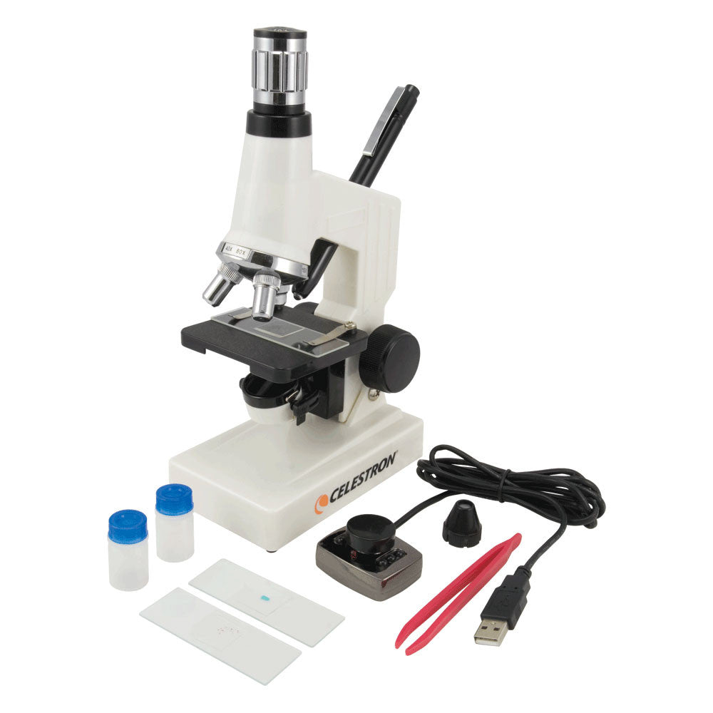 Celestron MDK Digital Microscope Kit 44320 - High-Powered USB Microscope for Science, Education & Hobbyists - Perfect for Lab Research, Classroom Learning & Home Experiments