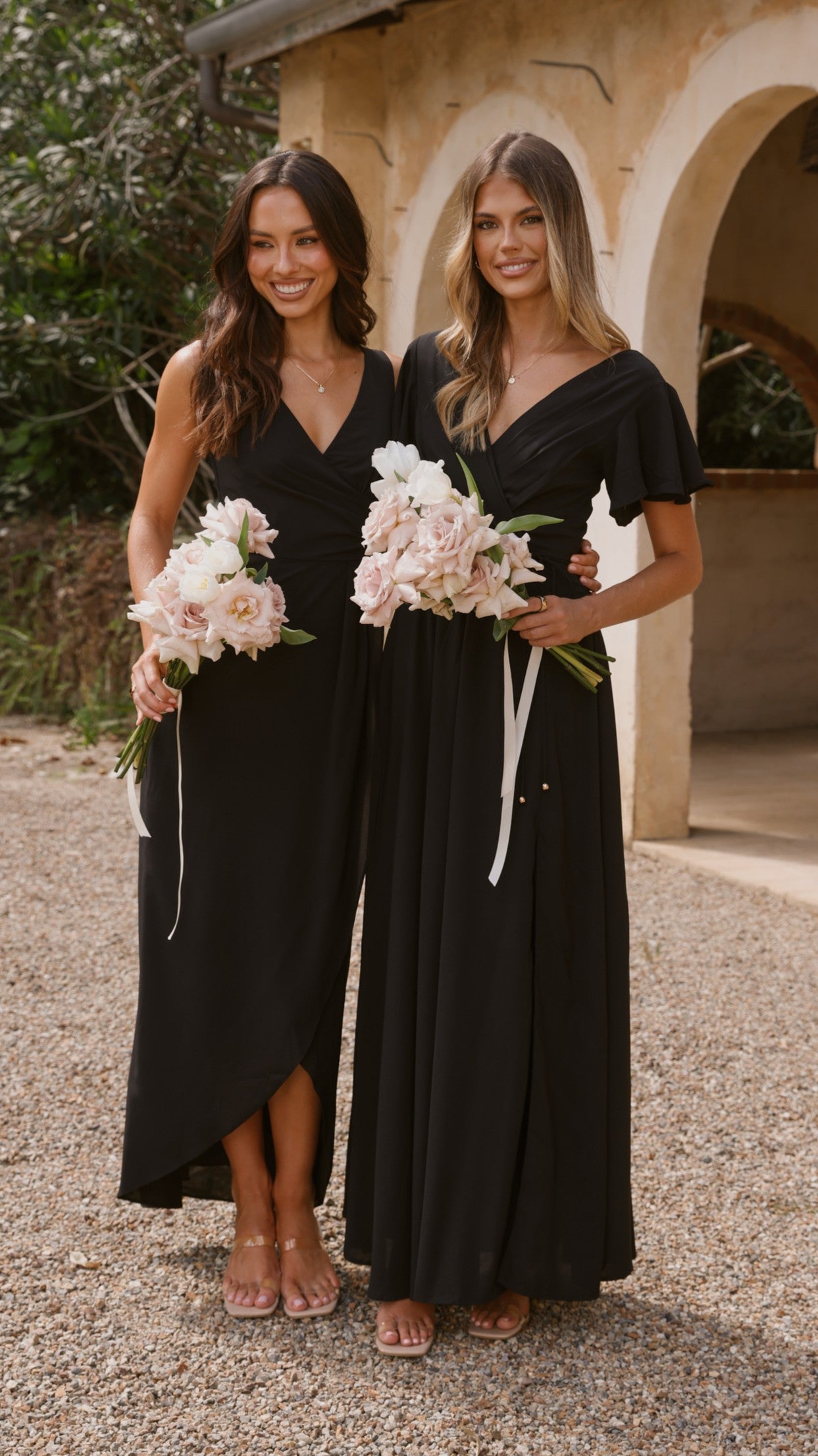 Charlize Maxi Dress for Women - Elegant Black Long Flowy Dress for Summer, Beach, Party & Evening Wear