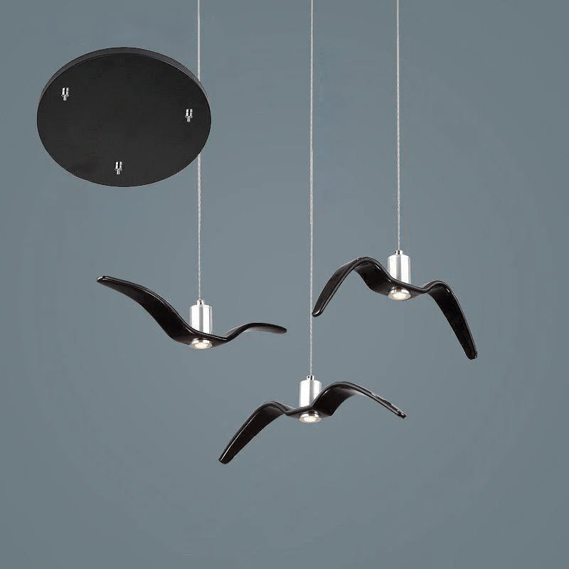 Aviara Modern LED Pendant Light Fixture - Dimmable Hanging Chandelier for Kitchen Island, Dining Room & Bedroom Lighting