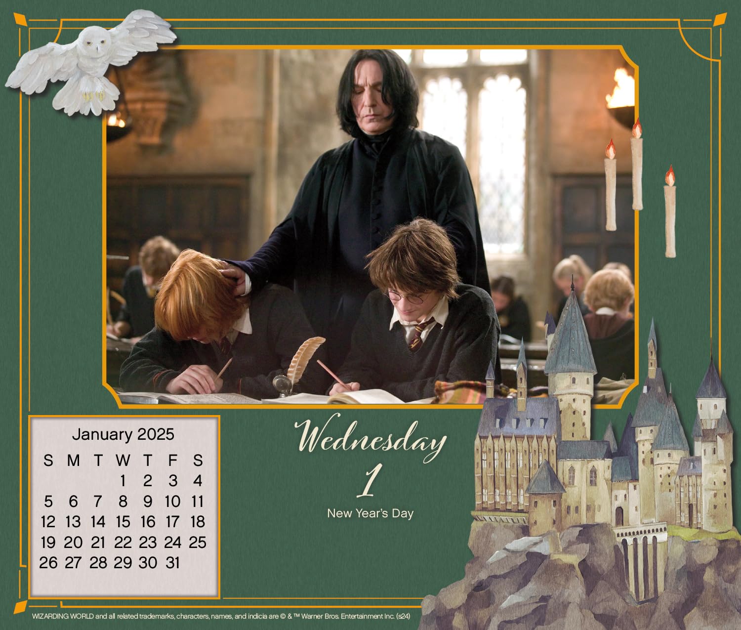2025 Harry Potter Day-at-a-Time Box Calendar - Official Wizarding World Desk Planner for Daily Inspiration & Magic (Perfect for Office, Home, School & Gift)