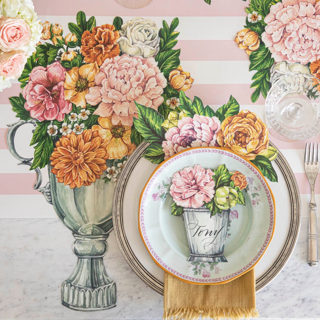 Custom Die-Cut Garden Trophy Placemat for Outdoor Dining & Party Decor – Perfect for Picnics, BBQs, and Special Events