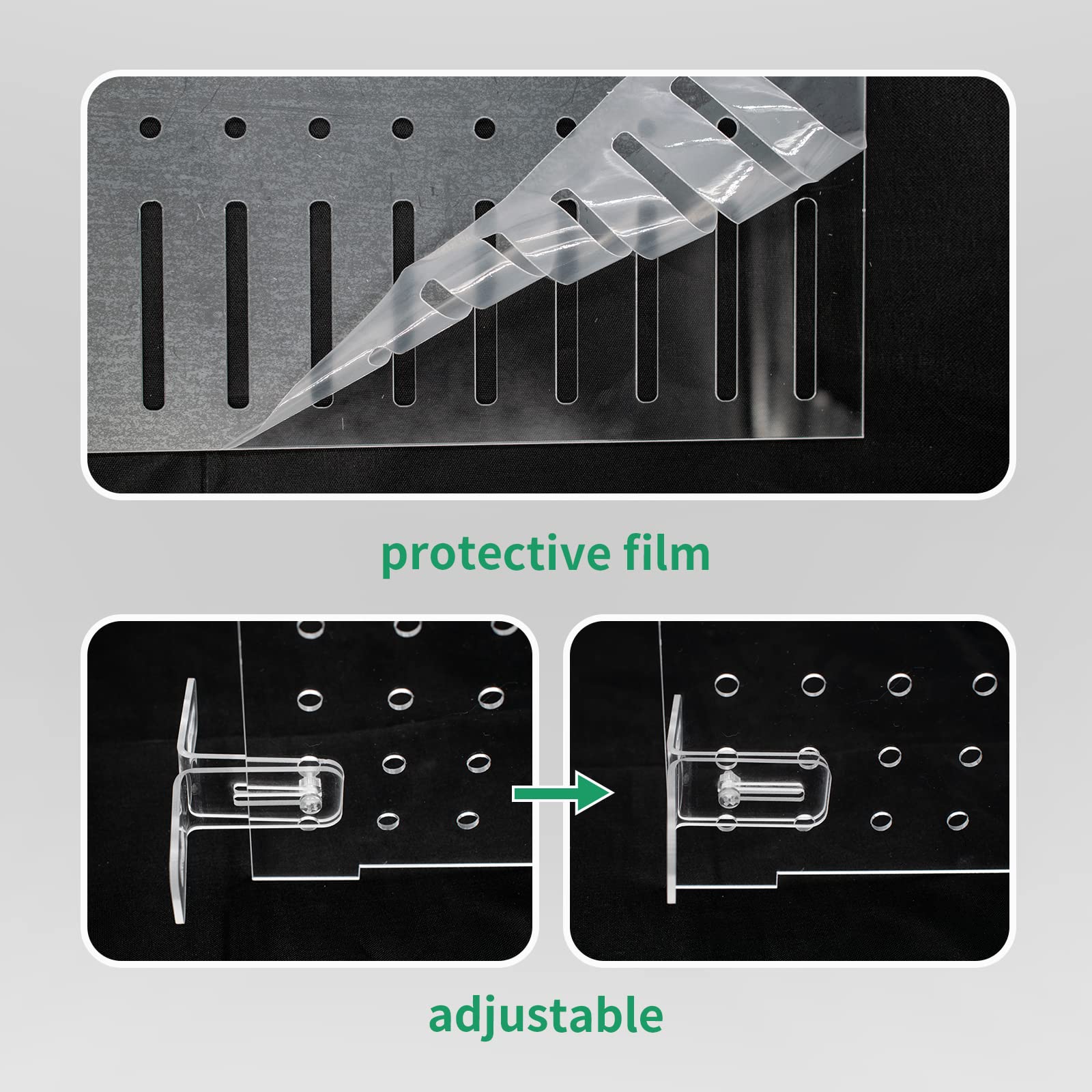 Acrylic Aquarium Fish Tank Divider - 25x30cm (9.84x11.81in) Transparent Partition with Suction Cups for Freshwater Fish Separation | Ideal for Breeding, Aggressive Fish Isolation & Tank Organization