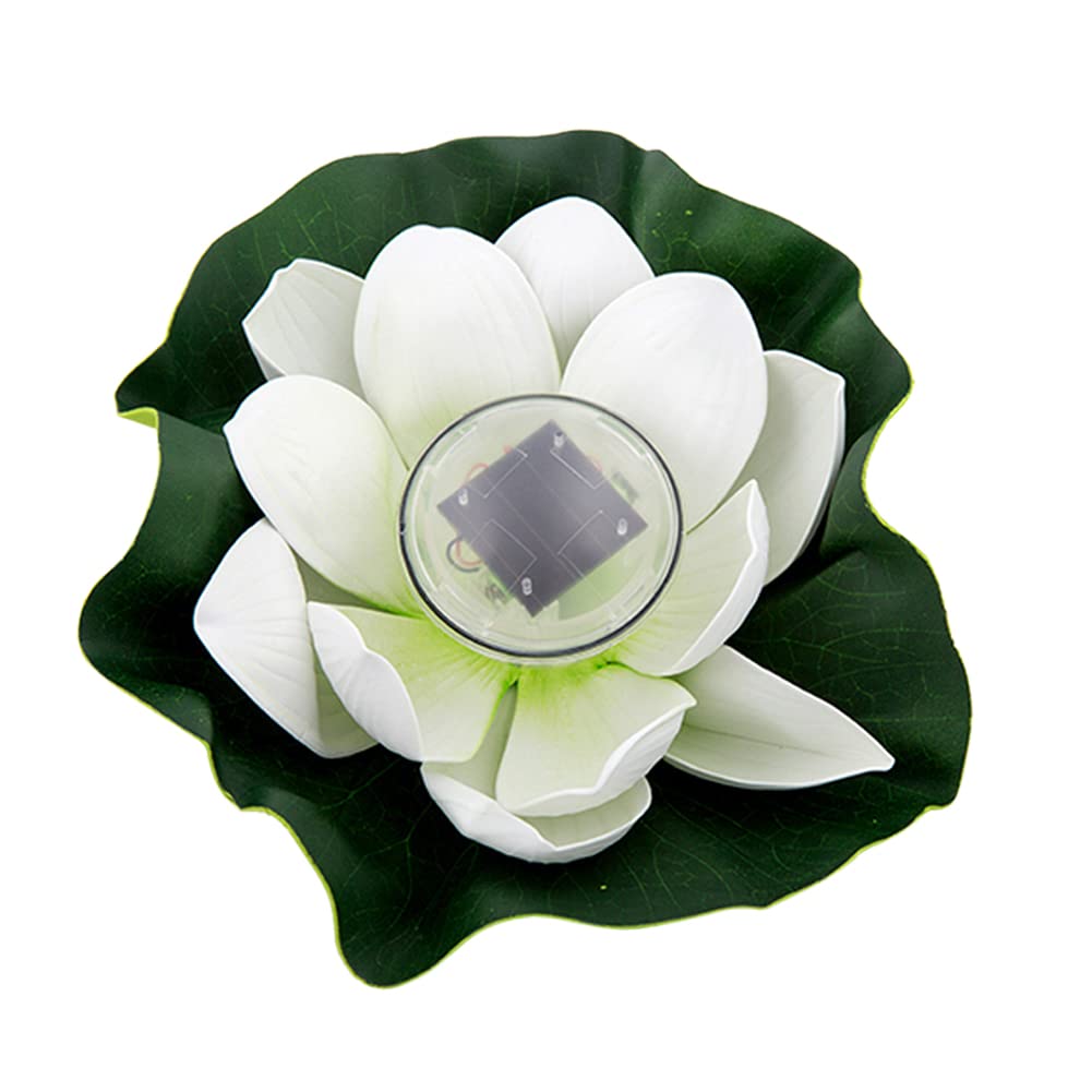 Floating Pool Lights Solar Powered - Lotus Flower Pond Lights Waterproof, Color Changing LED Garden Decor for Outdoor Fountain, Pool, Pond, Backyard, Patio, and Landscape Lighting