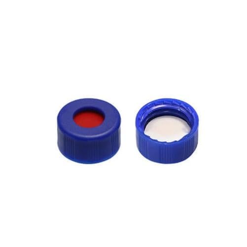 High Temperature Resistant 45mm Screw Caps for Lab Glass Bottles - Premium Clear Plastic Caps (Pack of 5) - Ideal for Chemical Storage, Scientific Experiments & Laboratory Use