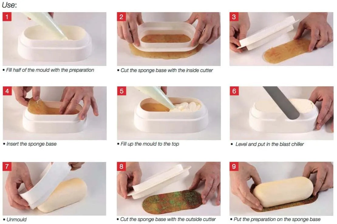 Nonstick White Pillow Mold for Baking - Small Size, Perfect for Cupcakes, Muffins, and Mini Desserts