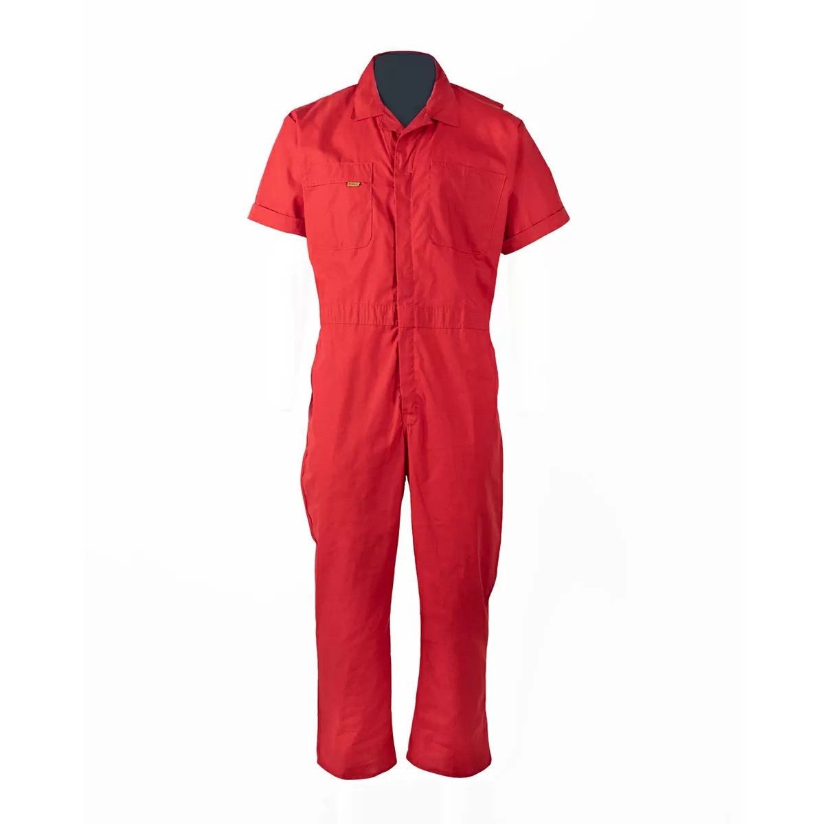 FIVE ROCK® Men's Short Sleeve Unlined Poplin Coverall - Relaxed Fit Workwear for Mechanics, Painters & DIY Projects