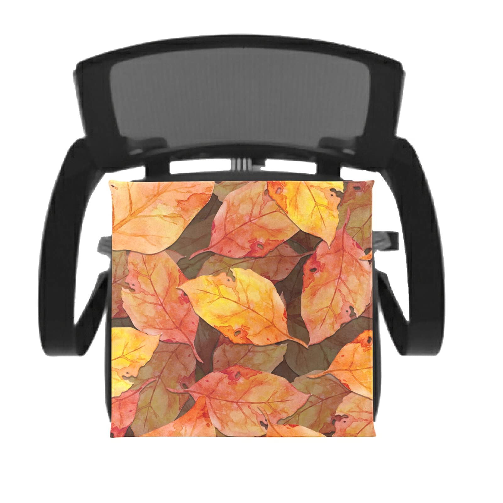 Golden Fall Leaves Memory Foam Chair Cushion - Washable Seat Pad for Office Chairs & Outdoor Furniture - Sciatica Pain Relief - Perfect for Home, Office, and Garden Comfort