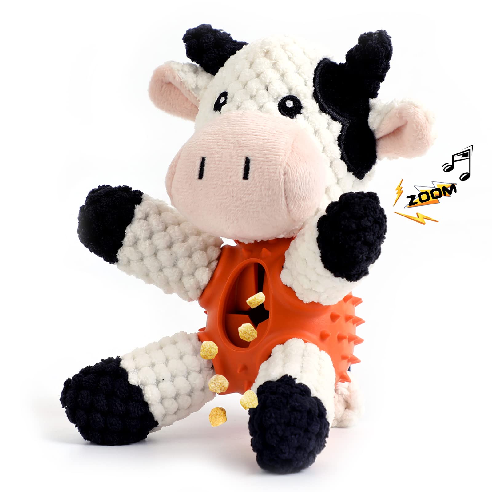 Barmi Interactive Dog Chew Toys with Treat Dispenser & Squeaker - Durable Stuffed Puppy Toys for Small & Medium Dogs - Perfect for Playtime, Training & Mental Stimulation