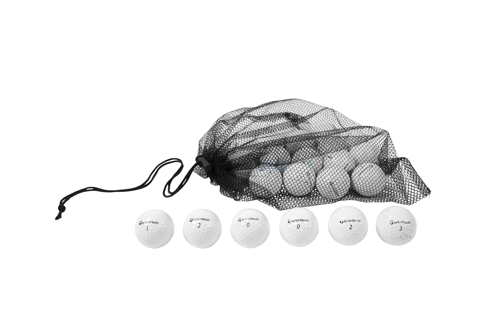 Premium Recycled & Used TaylorMade RocketBallz Golf Balls - High-Quality RBZ Golf Balls with Free Mesh Storage Bag | Perfect for Driving Range Practice, Course Play & Golf Training