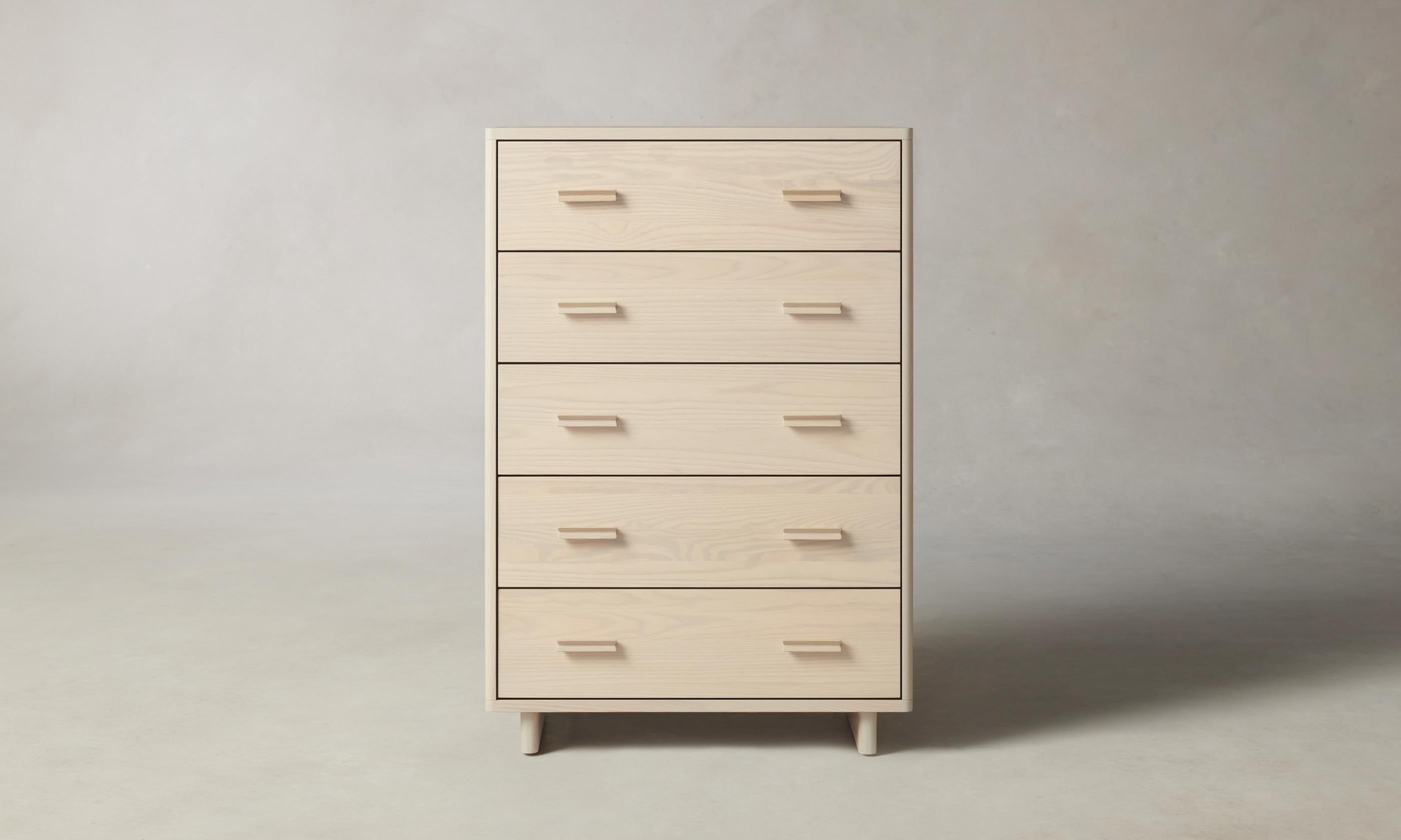 Clinton 5-Drawer Dresser - Modern Wooden Chest of Drawers for Bedroom Storage & Organization | Perfect for Master Bedroom, Guest Room or Dorm Decor