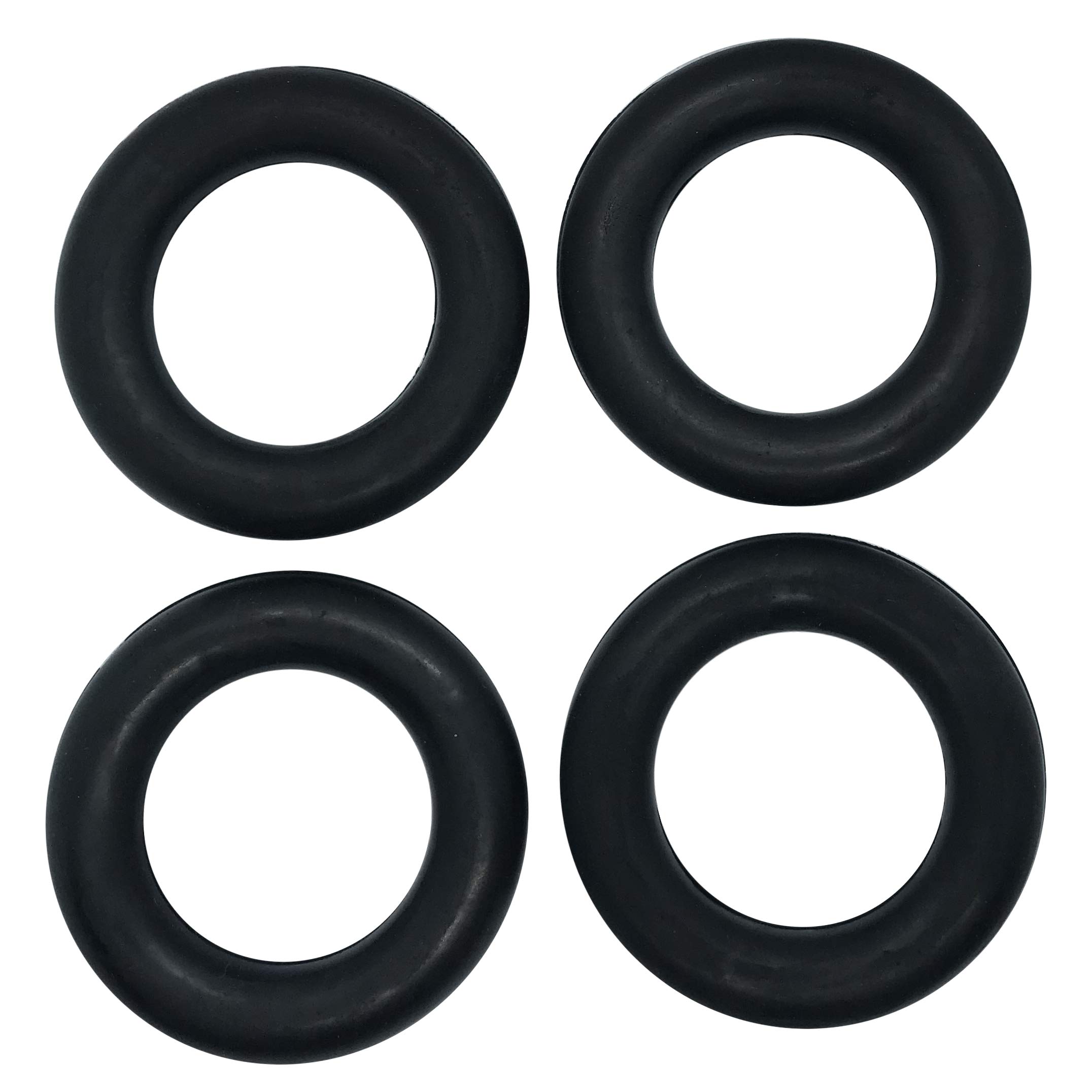 High Density Rubber Exhaust Hanger Mount Bushing Insulator - Shock Absorbent Replacement Support Bracket for Tail Pipe Exhaust System (Black, Pack of 4) - Perfect for Car Repair & Automotive Maintenance