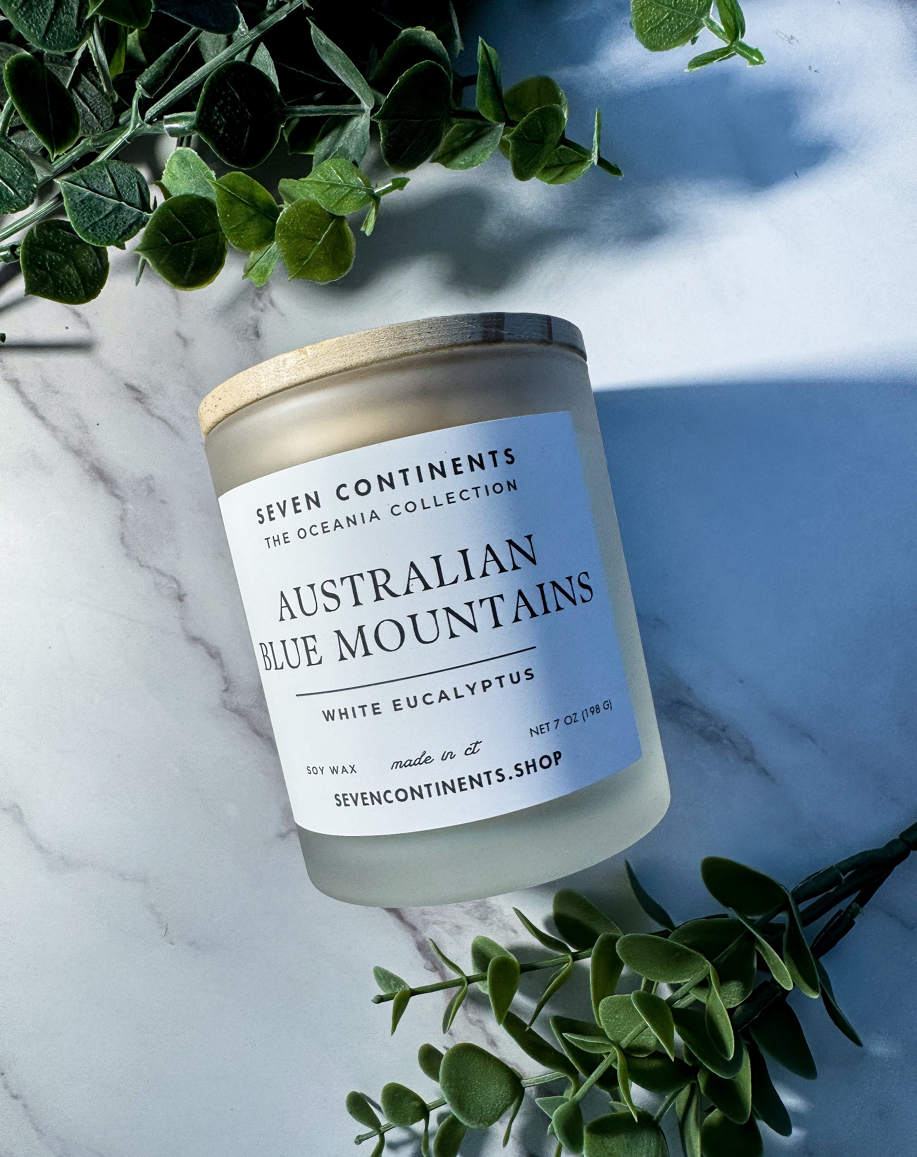 Premium Australian Blue Mountains Scented Soy Candle - Natural Aromatherapy for Home, Office & Spa Relaxation - Handmade Eco-Friendly Gift for Holidays & Special Occasions