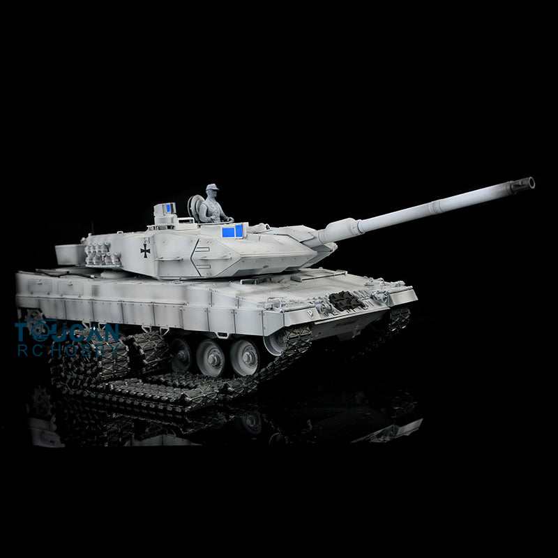 1/16 Scale RTR Leopard 2A6 RC Tank - Full Metal Electric Tracked Vehicle with Smoke, BB Shooting, 360° Rotating Turret & Barrel Recoil - Perfect for Military Enthusiasts, Collectors & Outdoor RC Battles