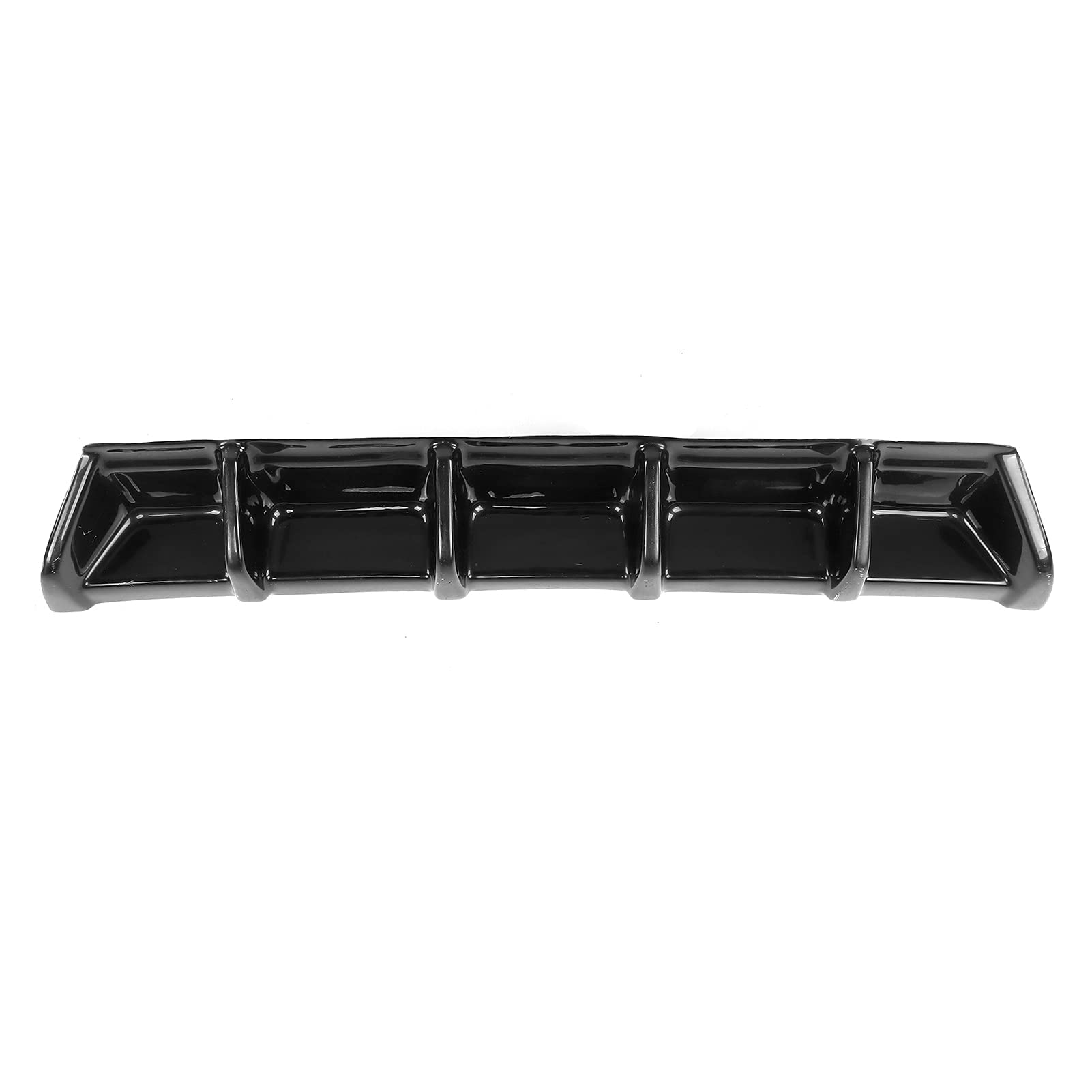 Gloss Black Rear Bumper Diffuser for VW MK7.5 Golf GTI 2017-2020 | Maxton Style Valance Extension Replacement | Enhance Aerodynamics & Style for Street or Track Use