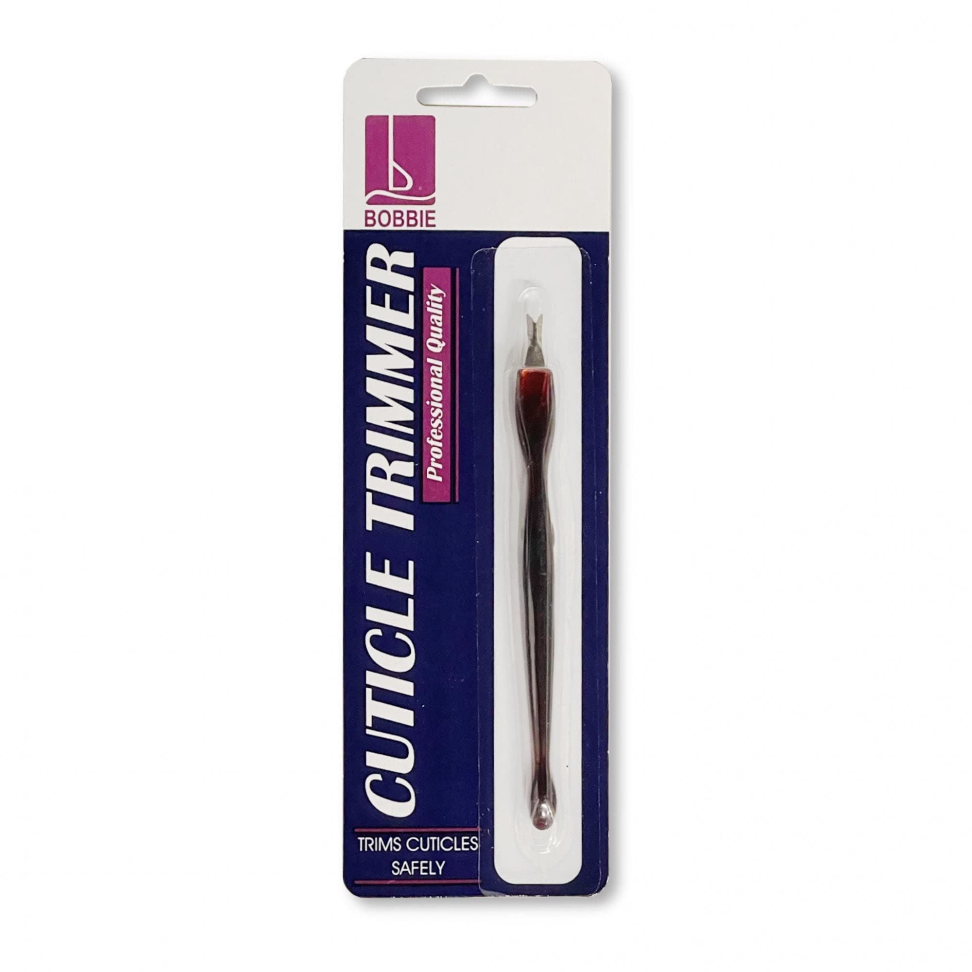 Professional Bobbie Nails Cuticle Trimmer - Stainless Steel Nail Clippers for Precise Manicure & Pedicure - Perfect for Home Salon, Nail Care Kits & DIY Grooming