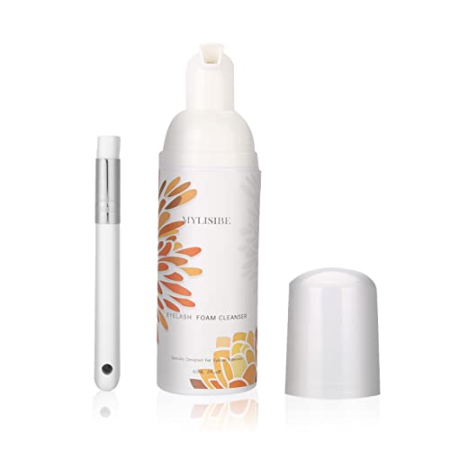 Professional Eyelash Extension Shampoo & Brush Kit - Gentle Foaming Cleanser & Makeup Remover for Lash Extensions - Includes Eyelid Cleanser & Brushes - Perfect for Salon Professionals & Home Use - Ideal for Daily Lash Care & Extension Maintenance