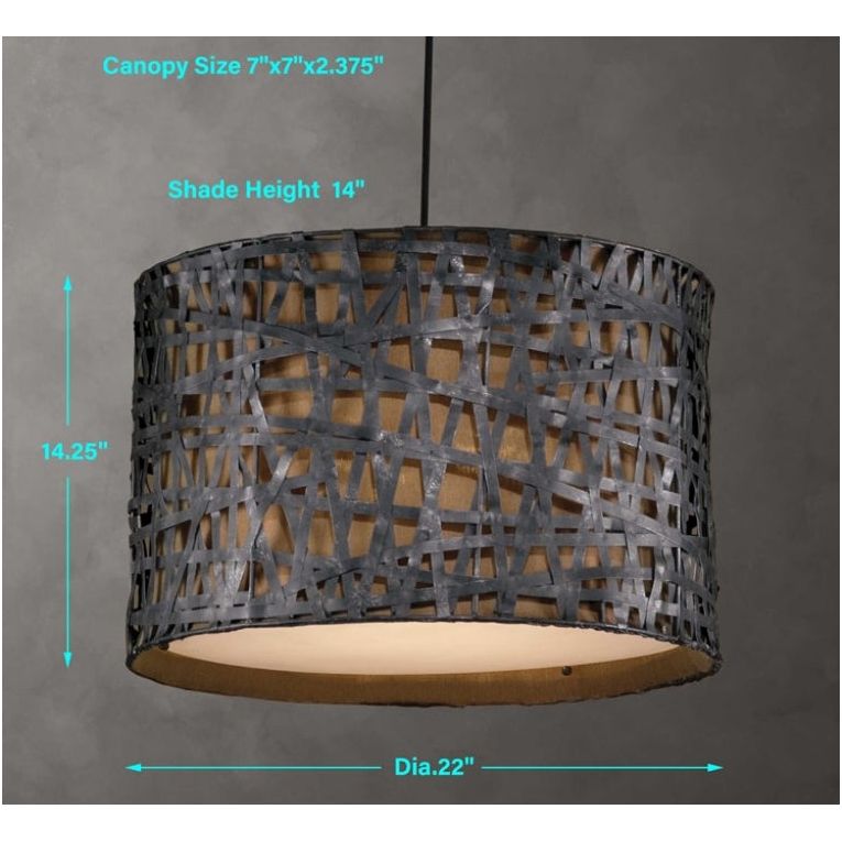 Luna Glow 3 Lt Pendant Light - Modern Glass Hanging Chandelier for Dining Room, Kitchen Island, Bedroom & Living Room Decor