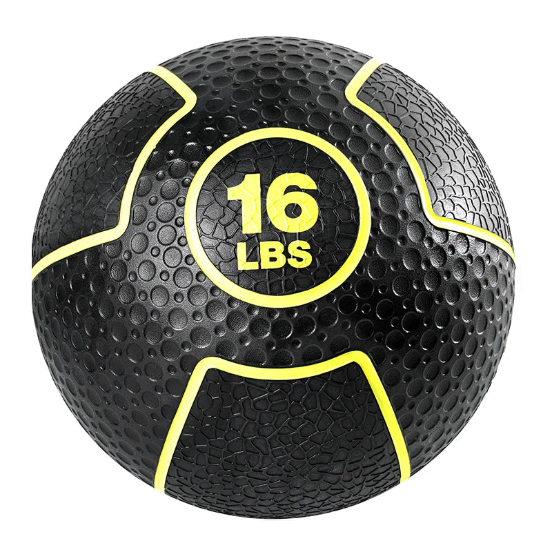 Element Fitness Progrip Medicine Ball 16 lbs - Heavy Duty Workout Ball for Strength Training, CrossFit, Gym & Home Fitness - Perfect for Slam, Toss & Functional Exercises