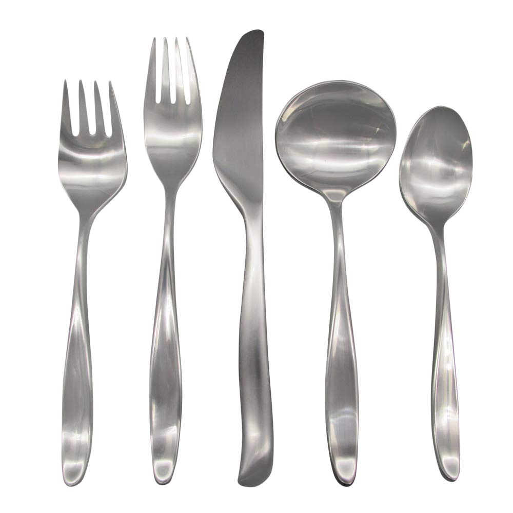 Premium 18/8 Stainless Steel 20-Piece Flatware Set - Elegant Design II for Everyday Dining, Dinner Parties & Wedding Gifts - Durable & Dishwasher Safe Cutlery Set