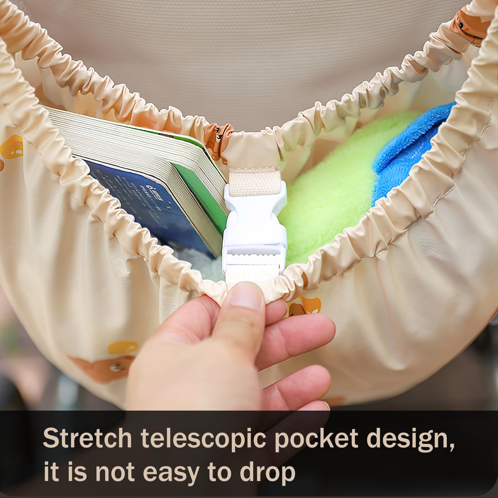 Universal Baby Stroller Organizer - Multifunctional Hanging Storage Bag for Diapers, Bottles & Essentials | Perfect for Travel, Shopping & Outdoor Activities with Kids