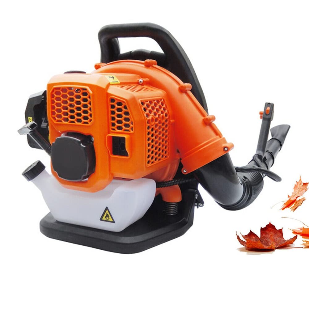 42.7CC Gas Powered Backpack Leaf Blower - Professional 2-Stroke Lawn Care Equipment with Air Cooling System for Yard Maintenance, Landscaping & Fall Cleanup