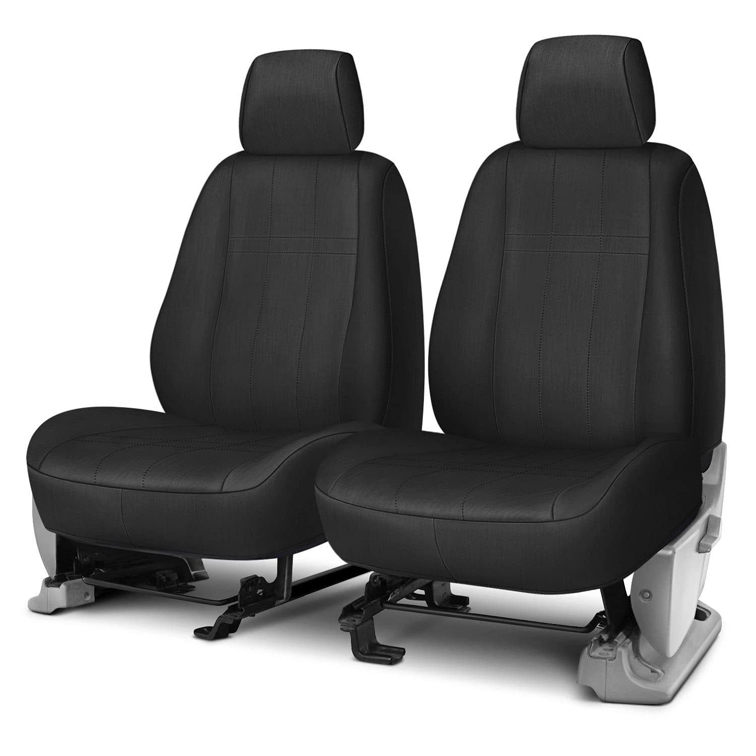 Rixxu Neo Series Front Car Seat Covers - Universal Fit for Most Cars, Trucks & SUVs (1st Row Bucket Seats, Black) - Premium Protection & Style for Daily Commutes & Road Trips