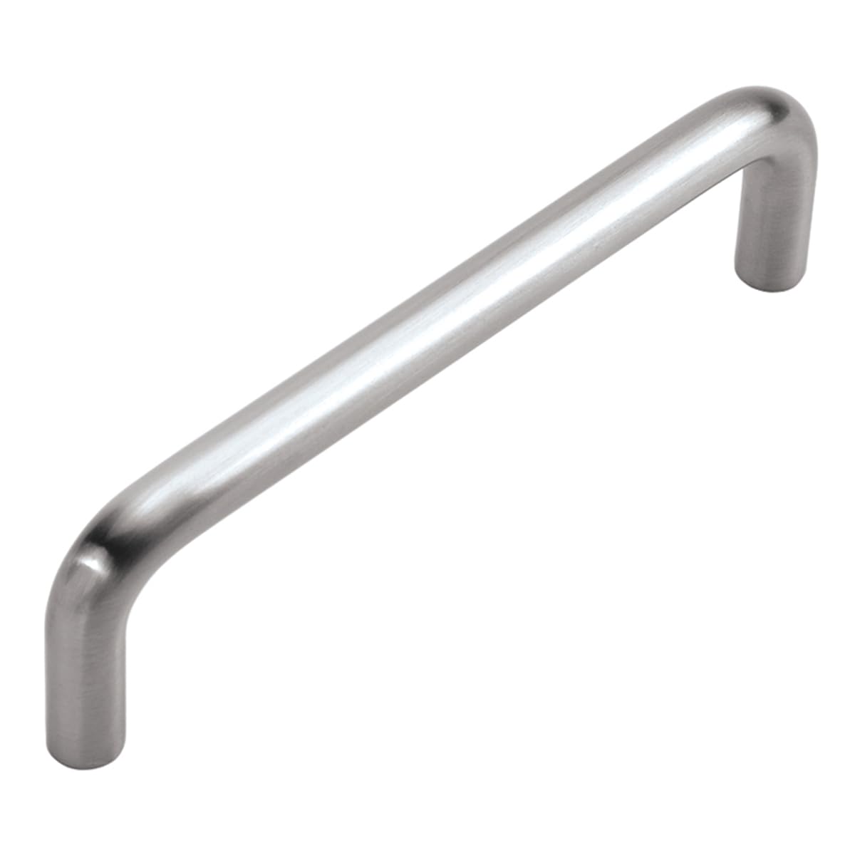 Hickory Hardware 1 Pack Solid Core Kitchen Cabinet Pulls - Luxury Satin Nickel Cabinet Handles for Doors & Dresser Drawers (4 Inch Hole Center) | Durable Wire Pulls Collection for Modern Kitchens & Home Renovations