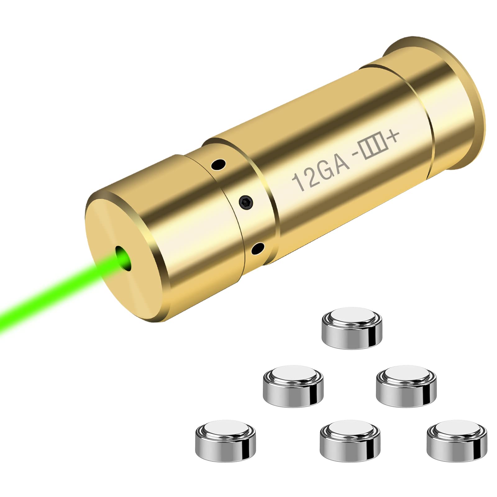 BemerforS Bore Laser Sight for 9MM, 40SW & 12GA - Precision Laser Boresighter with 3 Battery Sets | Perfect for Gunsmithing, Hunting & Firearm Maintenance